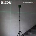 Hilda Poziomica 4D 16 Linii Statyw 2 Metry Blokada Wahadła Laser Krzyżowy Samopoziomujący 360 Statyw 2,2 m
