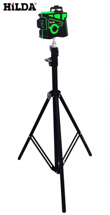 Statyw Tripod 2 Metry Trójnóg Lasera Poziomicy 2M Hilda Mocny + Głowica Obrotowa 360