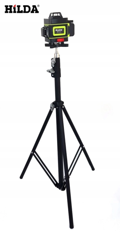 Statyw Tripod 2 Metry Trójnóg Lasera Poziomicy 2M Hilda Mocny + Głowica Obrotowa 360