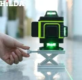 Hilda Poziomica 4D Pro 16 Linii Statyw 1.2 Metry Laser Krzyżowy Samopoziomujący Poziomica 360
