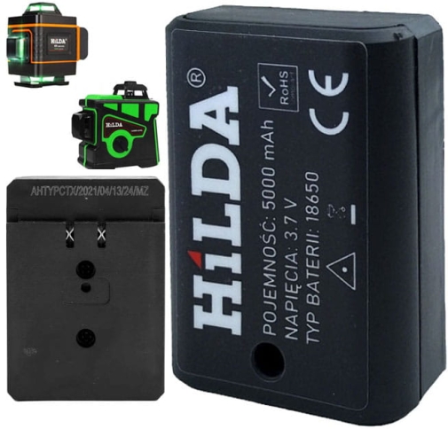 Akumulator 5V 5000 mAh Bateria Poziomicy Laserowej Hilda 3D 4D
