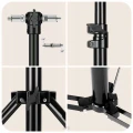 Statyw Tripod 4 Metry 400 cm Poziomicy Laserowej Hilda Stabilny Głowica Obrotowa 1/4