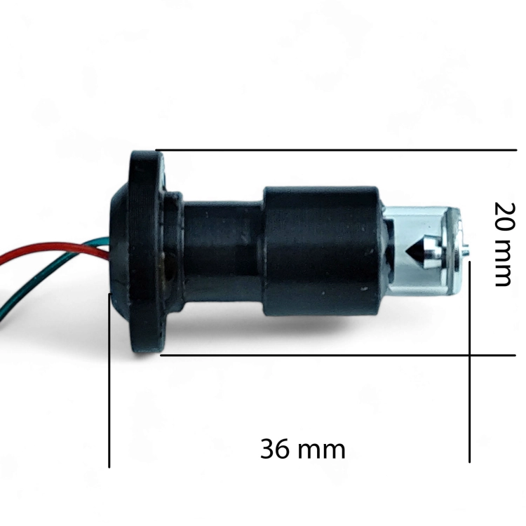 Wymienny zielony laser HILDA 3D 4D 532 nm na 4 śruby