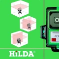 Poziomica Laserowa 3D 12 linii Laser Krzyżowy Hilda Samopoziomujący