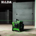 Poziomica Laserowa 3D 12 linii Laser Krzyżowy Hilda Samopoziomujący