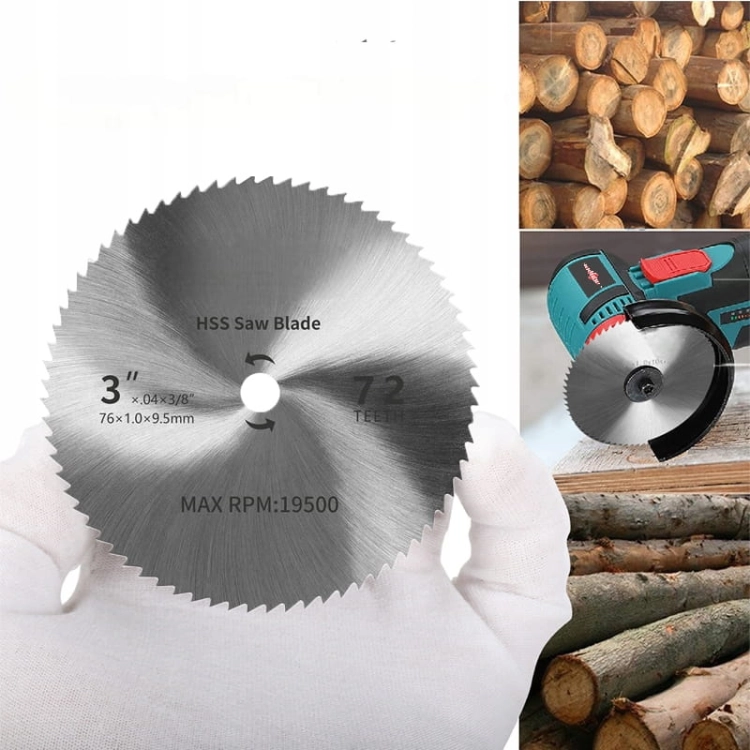 TARCZE DO SZLIFIERKI 76 MM DO STALI METALU CIĘCIA DREWNA LISTKOWA ZESTAW 6