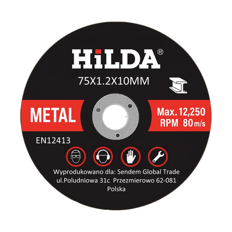 TARCZE DO SZLIFIERKI 76 MM DO STALI METALU CIĘCIA DREWNA LISTKOWA ZESTAW 6 SZTUK