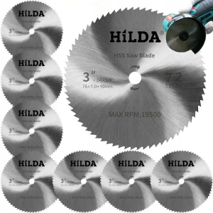 TARCZA TNĄCA DO SZLIFIERKI HILDA 75 X 10 x 1 MM DO DREWNA 10 SZTUK
