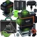 Hilda Poziomica 4D Statyw 2 Metry Laser Krzyżowy 360 2 Aku Blokada Wahadła