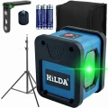 HILDA Poziomica Laserowa Laser Krzyżowy 2D Samopoziomująca Uchwyt Statyw 2M