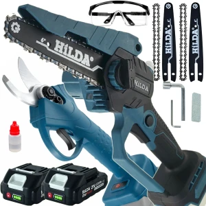 Hilda Sekator Nożyce Piła Łańcuchowa Akumulatorowa 21V 2 Aku  Zestaw