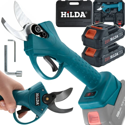 Hilda Sekator Nożyce Akumulatorowe Elektryczne 2 Aku 1500 mAh 30 Mm
