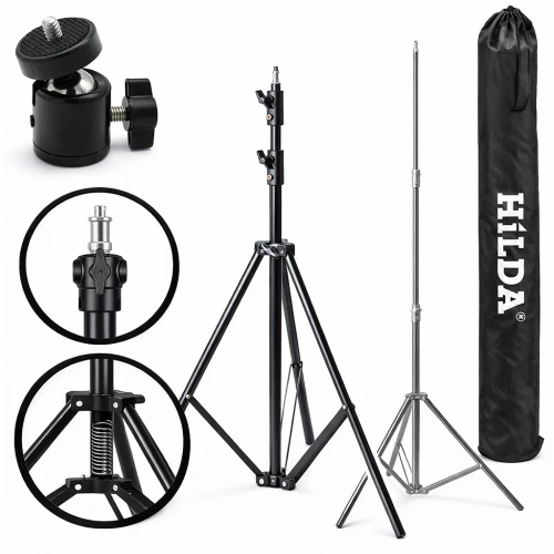 Statyw Tripod 4 Metry 400 cm Poziomicy Laserowej Hilda Stabilny Głowica Obrotowa 1/4