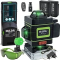 Hilda Poziomica 4D Laser Krzyżowy + Odbiornik 2 Aku Blokada Wahadła