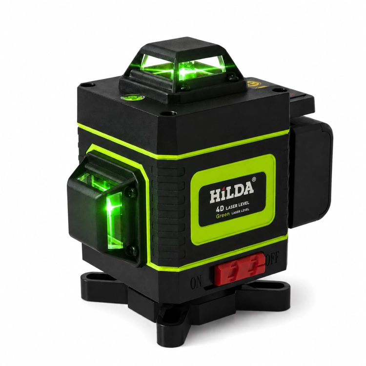 POZIOMICA LASEROWA 360 PŁASZCZYZNOWA HILDA 4D LASER KRZYŻOWY STATYW 290 CM