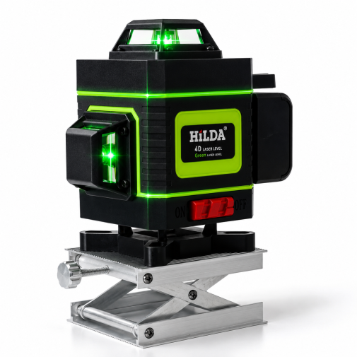 HILDA POZIOMICA 4D LASER KRZYŻOWY 360 TYCZKA 4.2 M 2 AKU