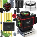 POZIOMICA LASEROWA 360 PŁASZCZYZNOWA HILDA 4D MAX LASER KRZYŻOWY TYCZKA 4,2