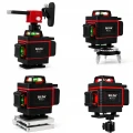 POZIOMICA LASEROWA 360 HILDA 4D MAX 16 LINII LASER KRZYŻOWY ODBIORNIK