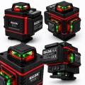 POZIOMICA LASEROWA 360 HILDA 4D MAX 16 LINII LASER KRZYŻOWY ODBIORNIK