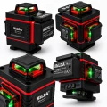 Hilda Poziomica 4D Statyw 1,6 M Laser Krzyżowy 360 2 Aku Blokada Wahadła