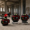 Hilda Poziomica 4D Statyw 2 Metry Laser Krzyżowy 360 2 Aku Blokada Wahadła