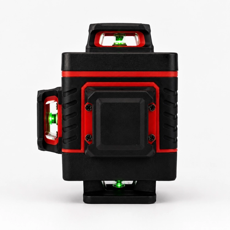 Hilda Poziomica 4D Statyw 2 Metry Laser Krzyżowy 360 2 Aku Blokada Wahadła