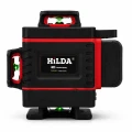 Hilda Poziomica 4D 360 Laserowa Laser Krzyżowy 2 Aku Tarcza Blokada Wahadła