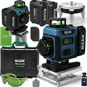 POZIOMICA LASEROWA 360 HILDA 4D PRO 16 LINII PŁASZCZYZNOWA LASER KRZYŻOWY