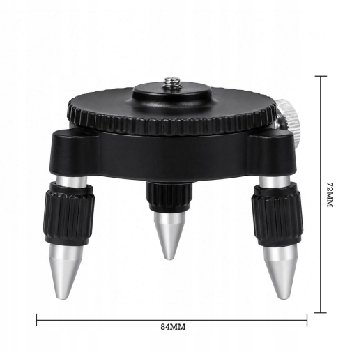 Minitripod obrotowy 360 Statyw do Poziomicy Laserowej 1/4" 5/8" HILDA