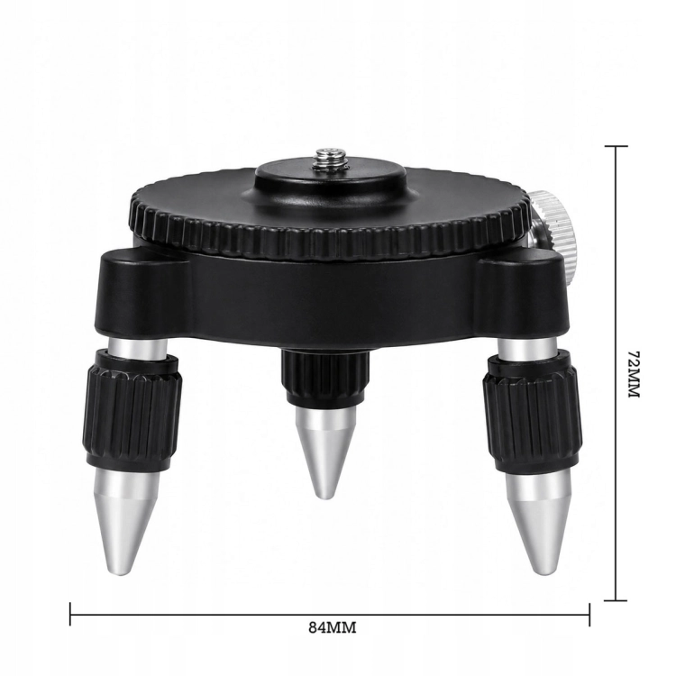 Minitripod obrotowy 360 Statyw do Poziomicy Laserowej 1/4" 5/8" HILDA