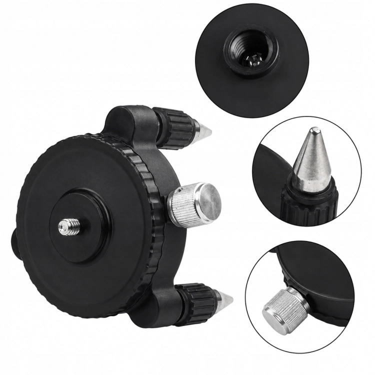 Minitripod obrotowy 360 Statyw do Poziomicy Laserowej 1/4" 5/8" HILDA