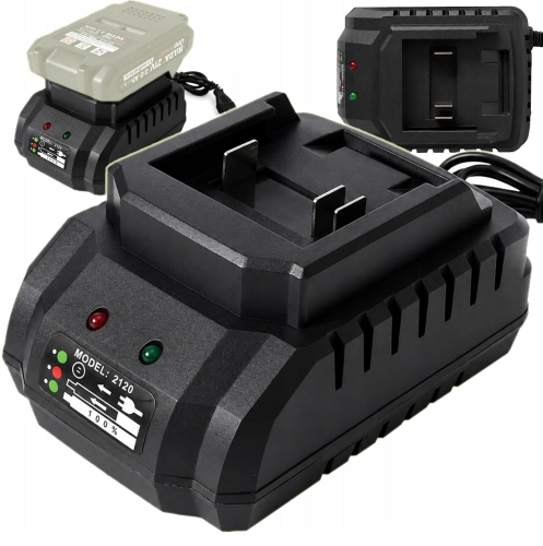 SZYBKA ŁADOWARKA PIŁY SEKATORA WIERTARKI FAST CHARGER HILDA 21V 2A 42W LED