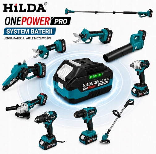 SZYBKA ŁADOWARKA PIŁY SEKATORA WIERTARKI FAST CHARGER HILDA 21V 2A 42W LED