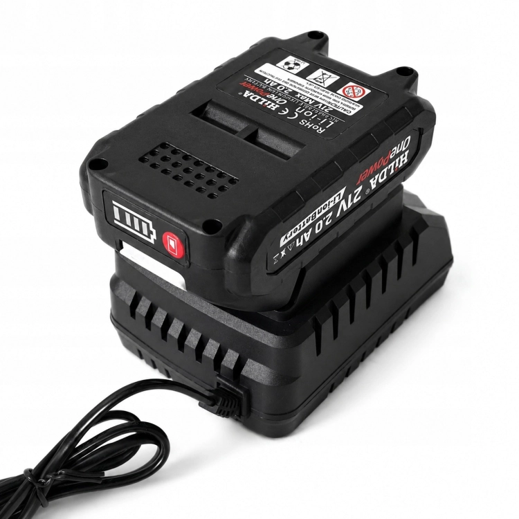 SZYBKA ŁADOWARKA PIŁY SEKATORA WIERTARKI FAST CHARGER HILDA 21V 2A 42W LED