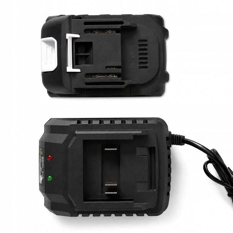 SZYBKA ŁADOWARKA PIŁY SEKATORA WIERTARKI FAST CHARGER HILDA 21V 2A 42W LED