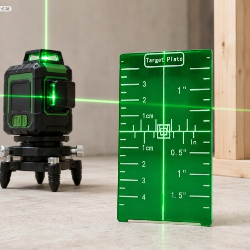 TARCZA CELOWNICZA DO LASERA POZIOMICY ZELONA PŁYTKA MAGNETYCZNA DOKŁADNA
