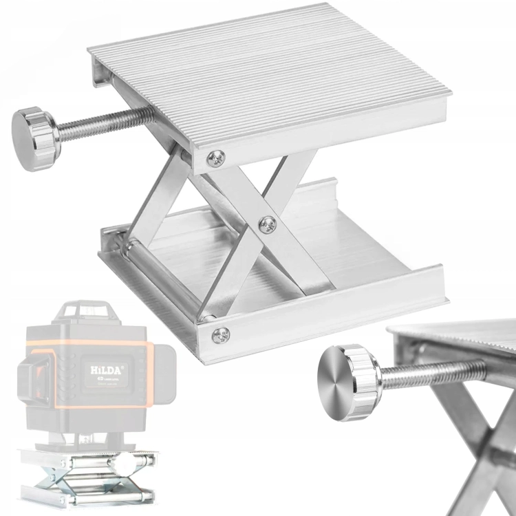 Platforma podnosząca regulowana do poziomicy laserowej aluminiowa HILDA