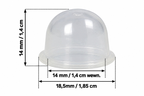 POMPKA OLEJU DO PILARKI ŁAŃCUCHOWEJ HILDA 18,5 mm GUMOWY PRZYCISK PRIMER