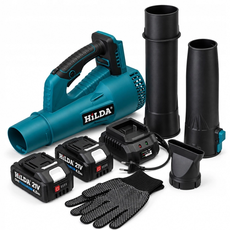 Dmuchawa do Liści Śniegu Ogrodu Akumulatorowa HILDA 2x Aku 4000mAh Mocna